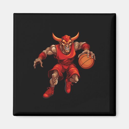 Basketball Devil Magneet (Voorkant)