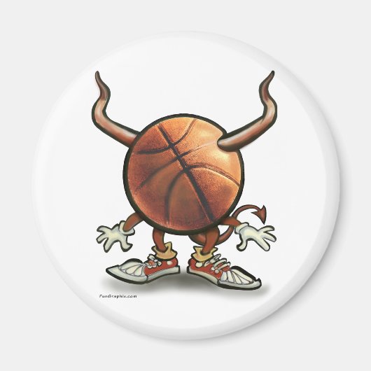 Basketball Devil Magneet (Voorkant)
