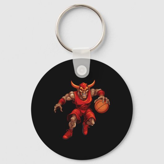 Basketball Devil Sleutelhanger (Voorkant)