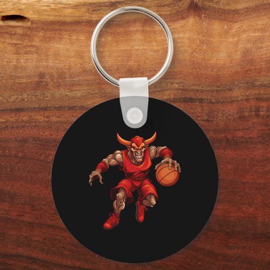 Basketball Devil Sleutelhanger (Voorkant)