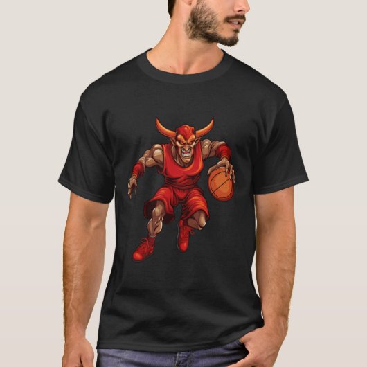 Basketball Devil T-shirt (Voorkant)