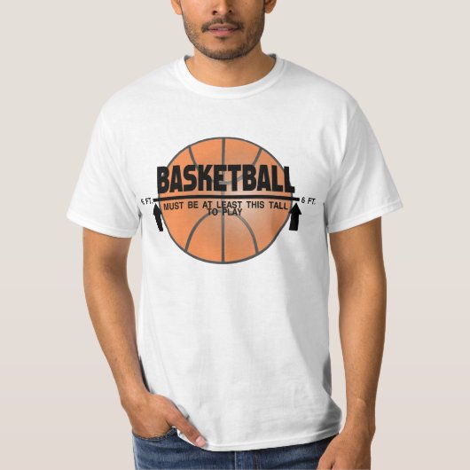 Basketball Deze Tall T-shirt (Voorkant)