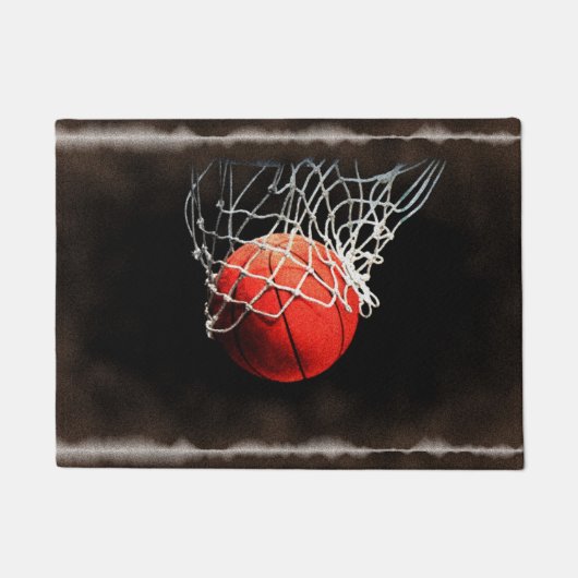 Basketball Digital Painting Sports Art Deurmat (Voorkant)