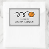 Basketball dit boek behoort tot de stickers (Tas)