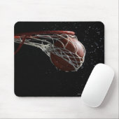Basketball door hoepel 2 muismat (Met muis)