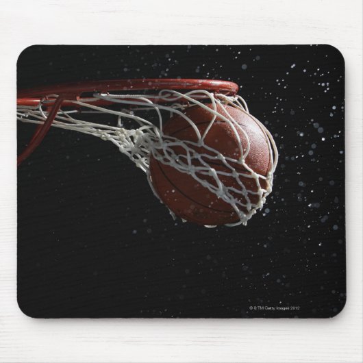 Basketball door hoepel 2 muismat (Voorkant)