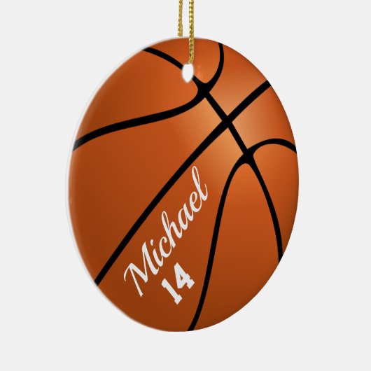 Basketball Double Sided Ornament Round (Rechts)