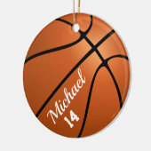 Basketball Double Sided Ornament Round (Links)