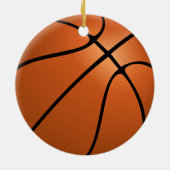 Basketball Double Sided Ornament Round (Achterkant)