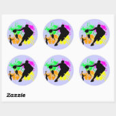 Basketball Dreams Ronde Sticker (Vel)