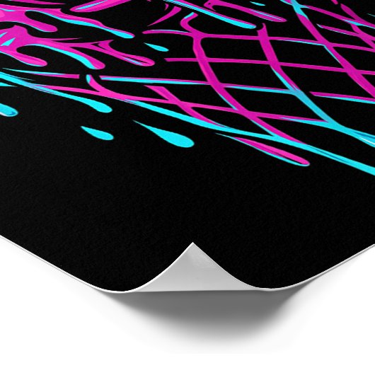 Basketball Drip For Boys Youth Girls Kids  Poster (Hoek)