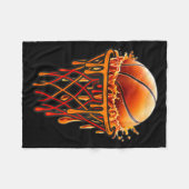 Basketball Drip Graphic, Basketball Funny Bruh Gif Fleece Deken (Voorkant (Horizontaal))