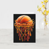 Basketball Drip Graphic, Basketball Funny Bruh Gif Kaart (Gele Bloem)