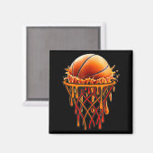 Basketball Drip Graphic, Basketball Funny Bruh Gif Magneet (Voorkant / Achterkant)