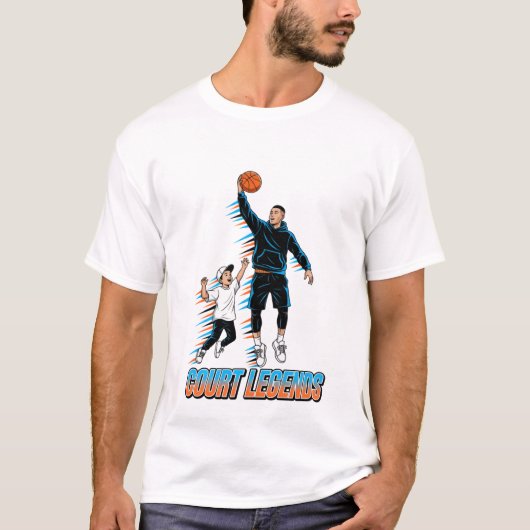 Basketball Drip Neon Basketball Graphics  T-shirt (Voorkant)
