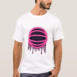 Basketball Drip Neon Basketball Graphics  T-shirt