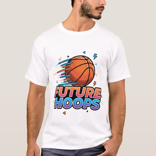 Basketball Drip Neon Basketball Graphics T-shirt (Voorkant)