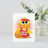 Basketball Duck Briefkaart (Staand voorkant)