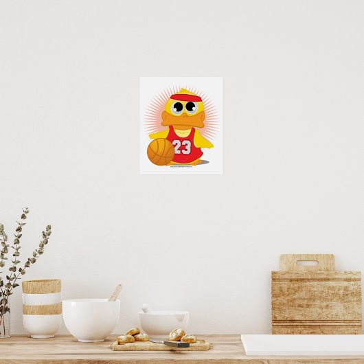 Basketball Duck Poster (Keuken)