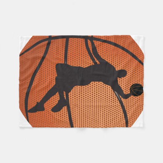 Basketball-dunk Fleece Deken (Voorkant (Horizontaal))
