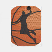 Basketball-dunk Fleece Deken (Voorkant)