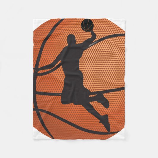Basketball-dunk Fleece Deken (Voorkant)