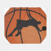 Basketball-dunk Fleece Deken (Voorkant (Horizontaal))