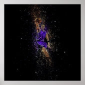 Basketball dunk glitter poster (Voorkant)