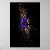 Basketball dunk glitter poster (Voorkant)
