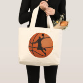 Basketball-dunk Grote Tote Bag (Voorkant (product))