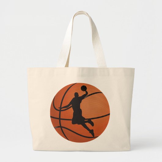 Basketball-dunk Grote Tote Bag (Voorkant)