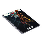 Basketball Dunk Jump Shot Modern Urban Cool Notitieboek (Rechterzijde)