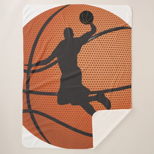 Basketball-dunk Sherpa Deken (Voorkant)