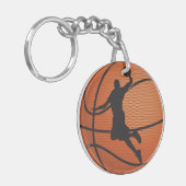 Basketball-dunk Sleutelhanger (Voorkant Links)