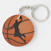 Basketball-dunk Sleutelhanger (Achterkant)