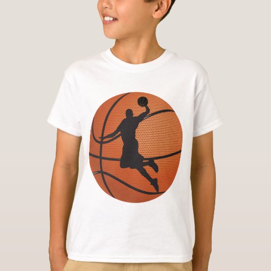 Basketball-dunk T-shirt (Voorkant)
