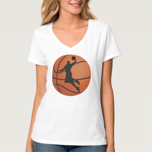 Basketball-dunk T-shirt (Voorkant)