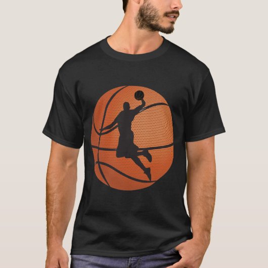 Basketball-dunk T-shirt (Voorkant)