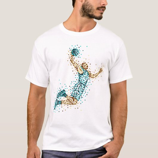Basketball-dunk T-shirt (Voorkant)