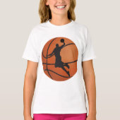 Basketball-dunk T-shirt (Voorkant)