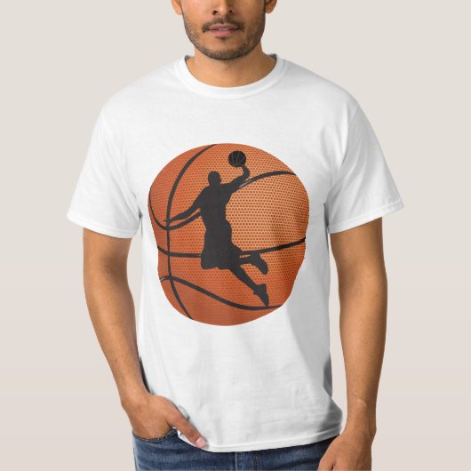 Basketball-dunk T-shirt (Voorkant)