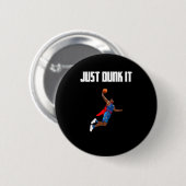 Basketball Dunking Ronde Button 5,7 Cm (Voorkant /achterkant)