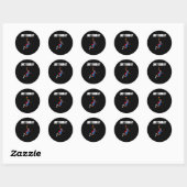 Basketball Dunking Ronde Sticker (Vel)