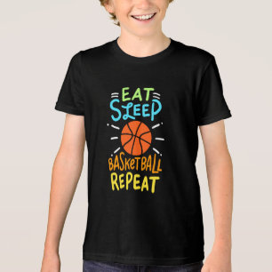 Basketball - Eat Sleep Basketball Repeat Tri-Blend Shirt