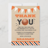 Basketball Elke dag Bedankkaart (Voorkant)