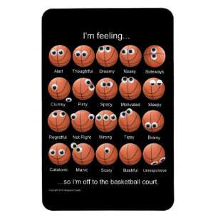 Basketball Emobewegingen Magnet Magneet
