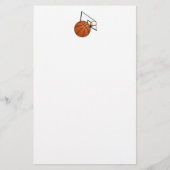Basketball en Hoop Briefpapier (Voorkant)