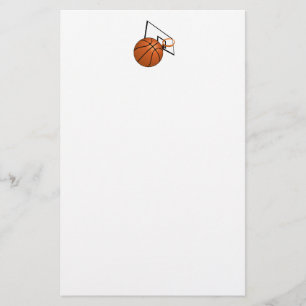 Basketball en Hoop Briefpapier