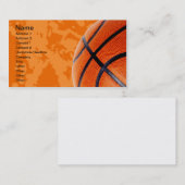 Basketball en Paint Splatter Visitekaartje (Voorkant / Achterkant)