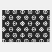 Basketball en Snowflake Black en White Kerstmis Inpakpapier Vel (Voorkant 3)